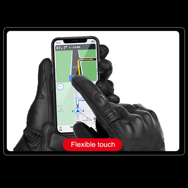 Перчатки из натуральной кожи мужские мотоциклетные перчатки для мотокросса