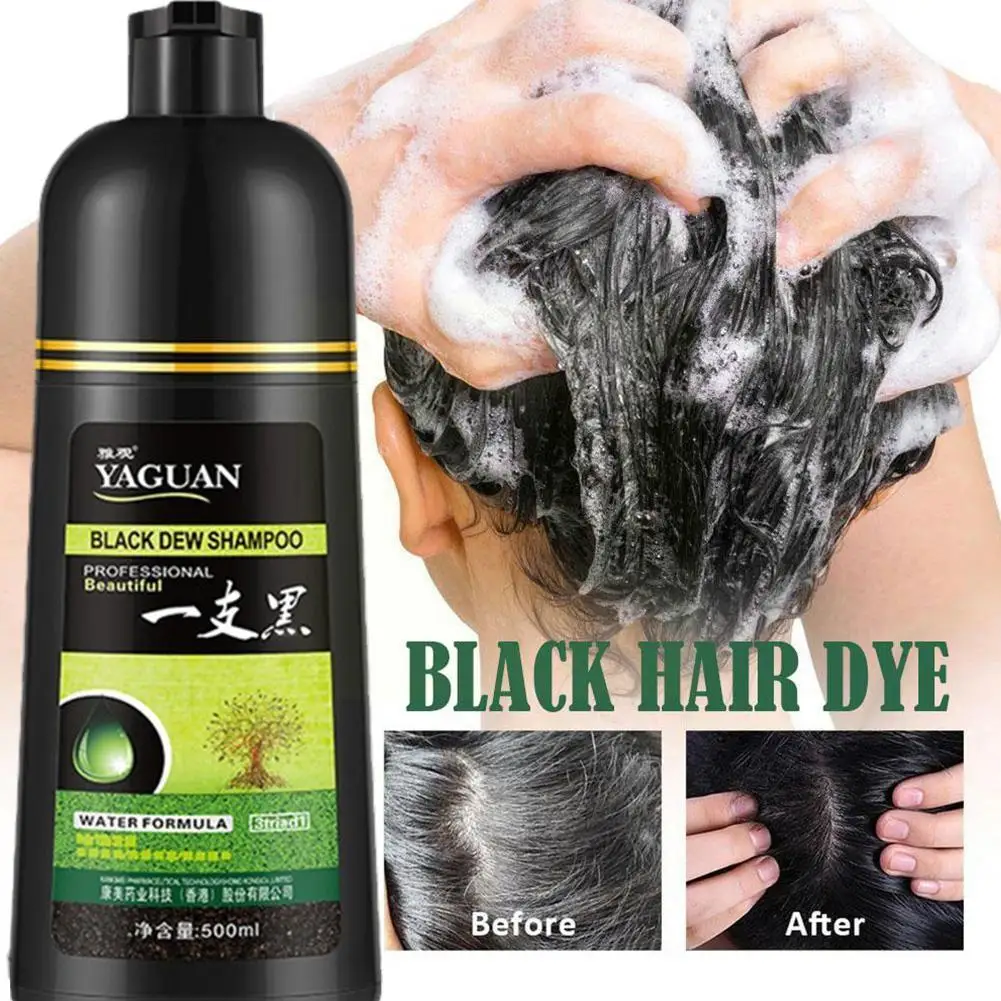 Dye Hair Shampoo Cream Organic Permanent Covers White Gray Natural Ginger Essence For Women Men J7z5