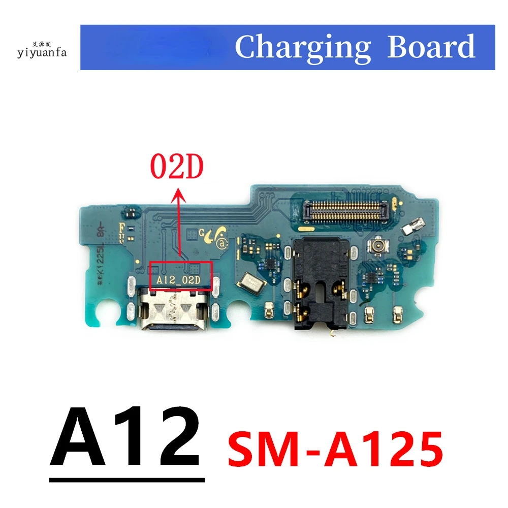 Для Samsung Galaxy A12 A125F/DS SM-A125F USB-порт для зарядки разъем гибкий кабель с микрофоном