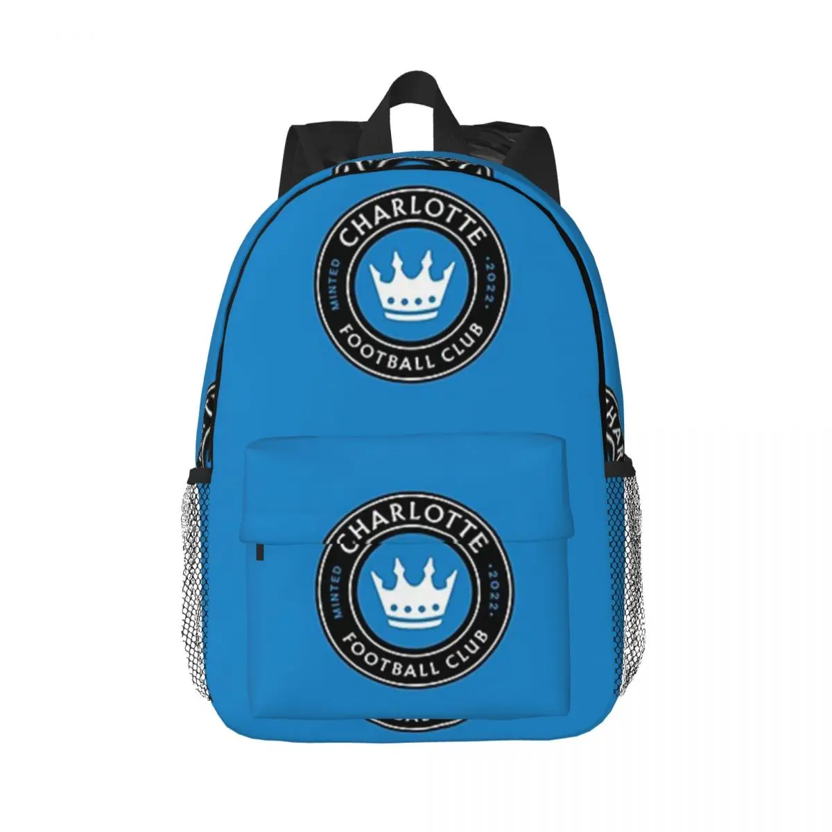 

Рюкзаки Charlotte FC, Подростковая сумка для книг, модные детские школьные ранцы, дорожный рюкзак, сумка на плечо, большая емкость