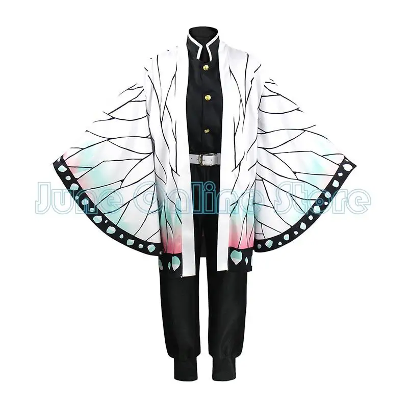 

Костюм для косплея Kochou Shinobu из аниме «рассекающий демонов», Haori Бриллиантовая форма, парик для Хэллоуина, костюм для взрослых и детей