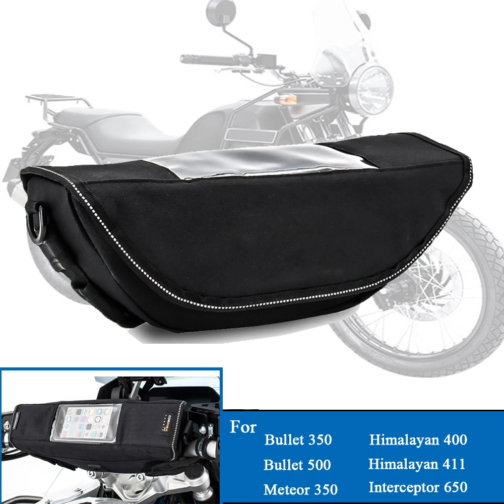

For royal enfield meteor 350 650 2020 2021 Modern waterproof motorcycle handlebar travel bag