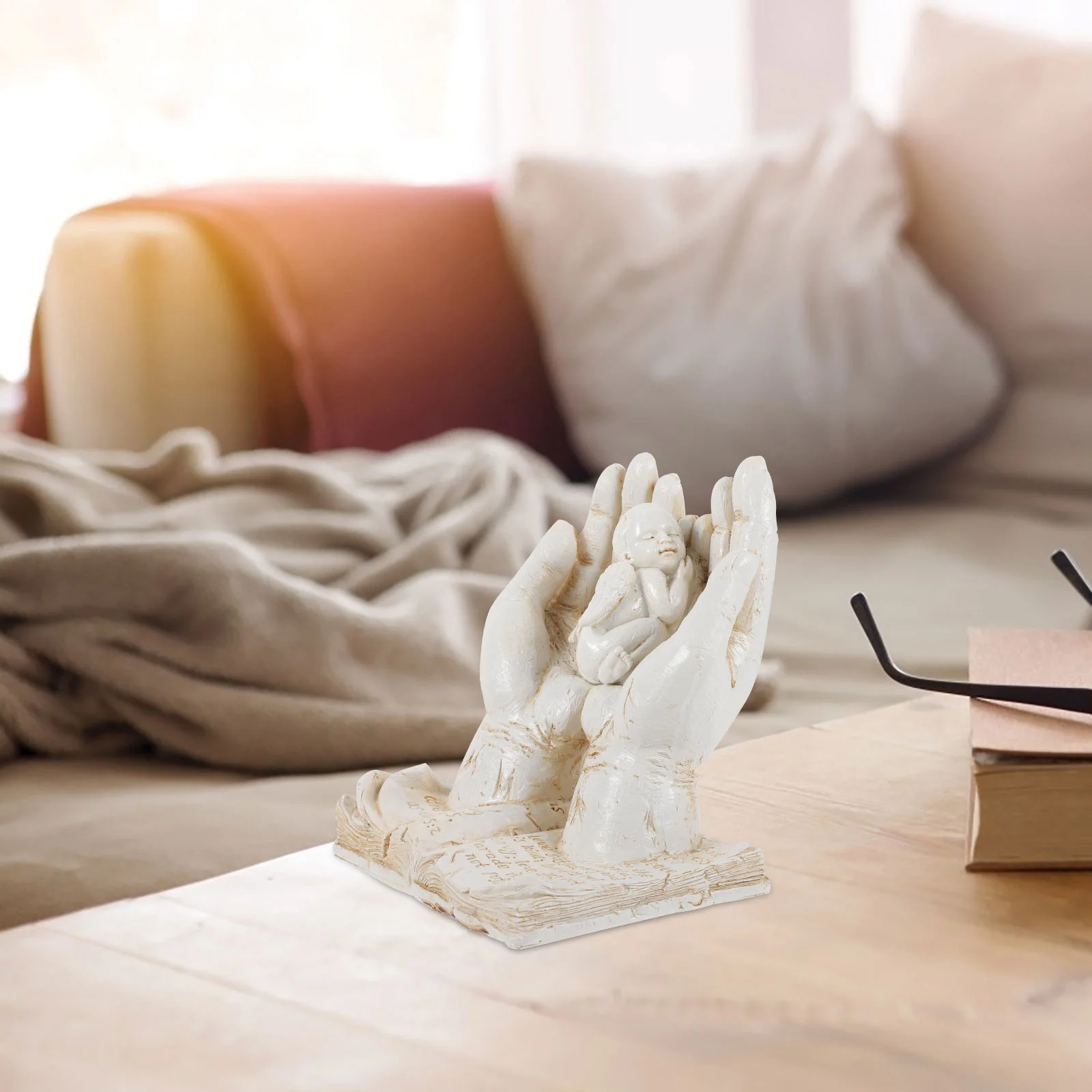 

Декоративные фигурки ангелов, статуэтка Бога, Статуэтка из смолы, украшение для дома, молитвенные руки, настольное украшение