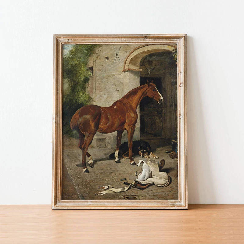 Настенная картина с животными на холсте