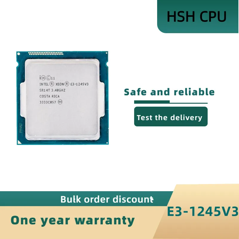 

Intel Xeon E3-1245 v3 E3 1245v3 E3 1245 v3 3.4 GHz Quad-Core Eight-Thread CPU Processor 8M 84W LGA 1150