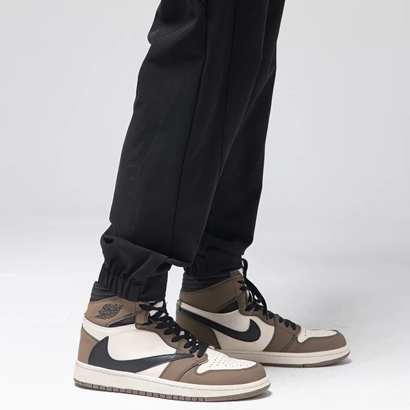 Men Clothing Autumn and Winter Straight Loose Cylinder Lanyard Casual Pants Vintage Comfortable Black Harun Trousers Women 2022