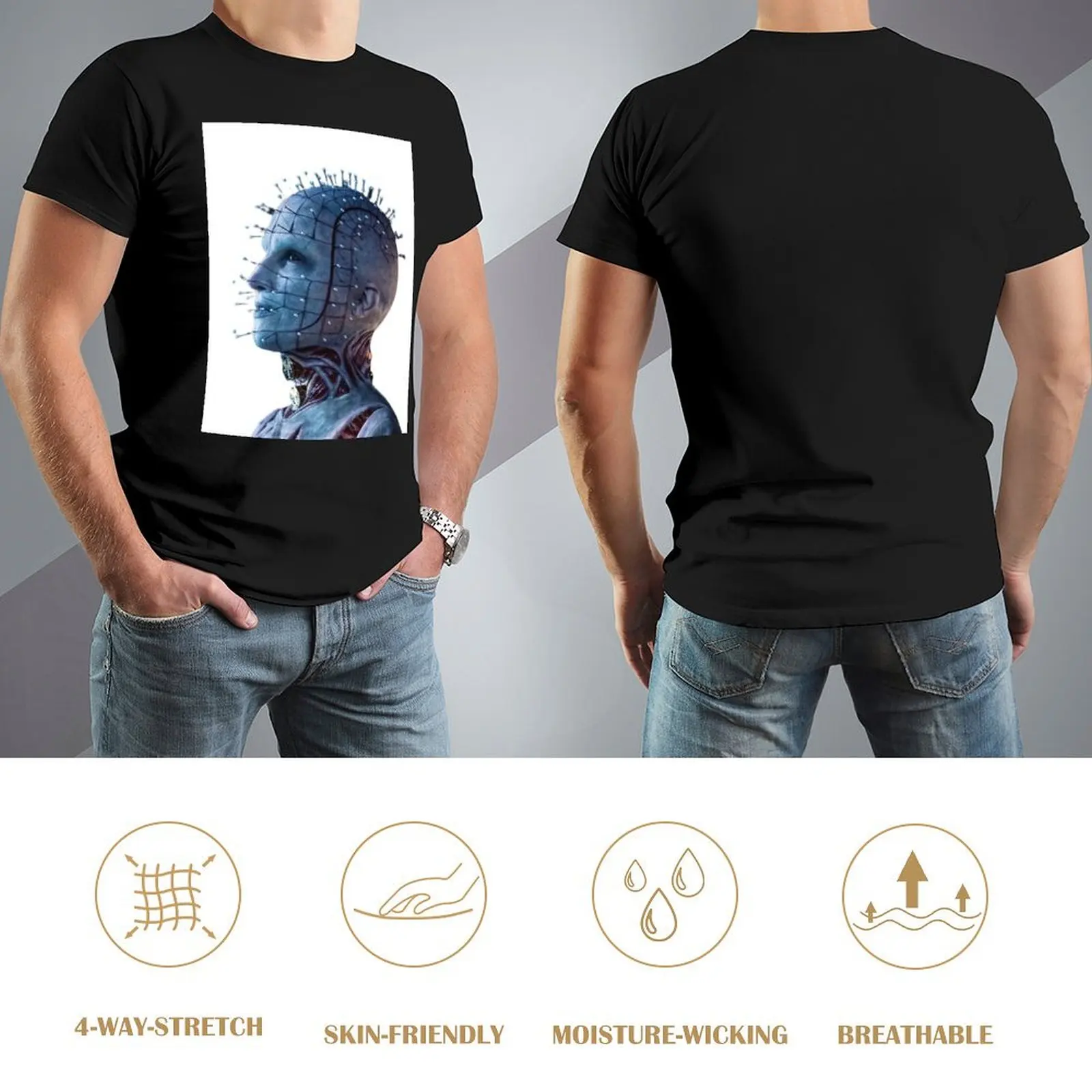 hellraiser ТВ-шоу Футболка с рисунком толстовка футболка короткими рукавами мужская