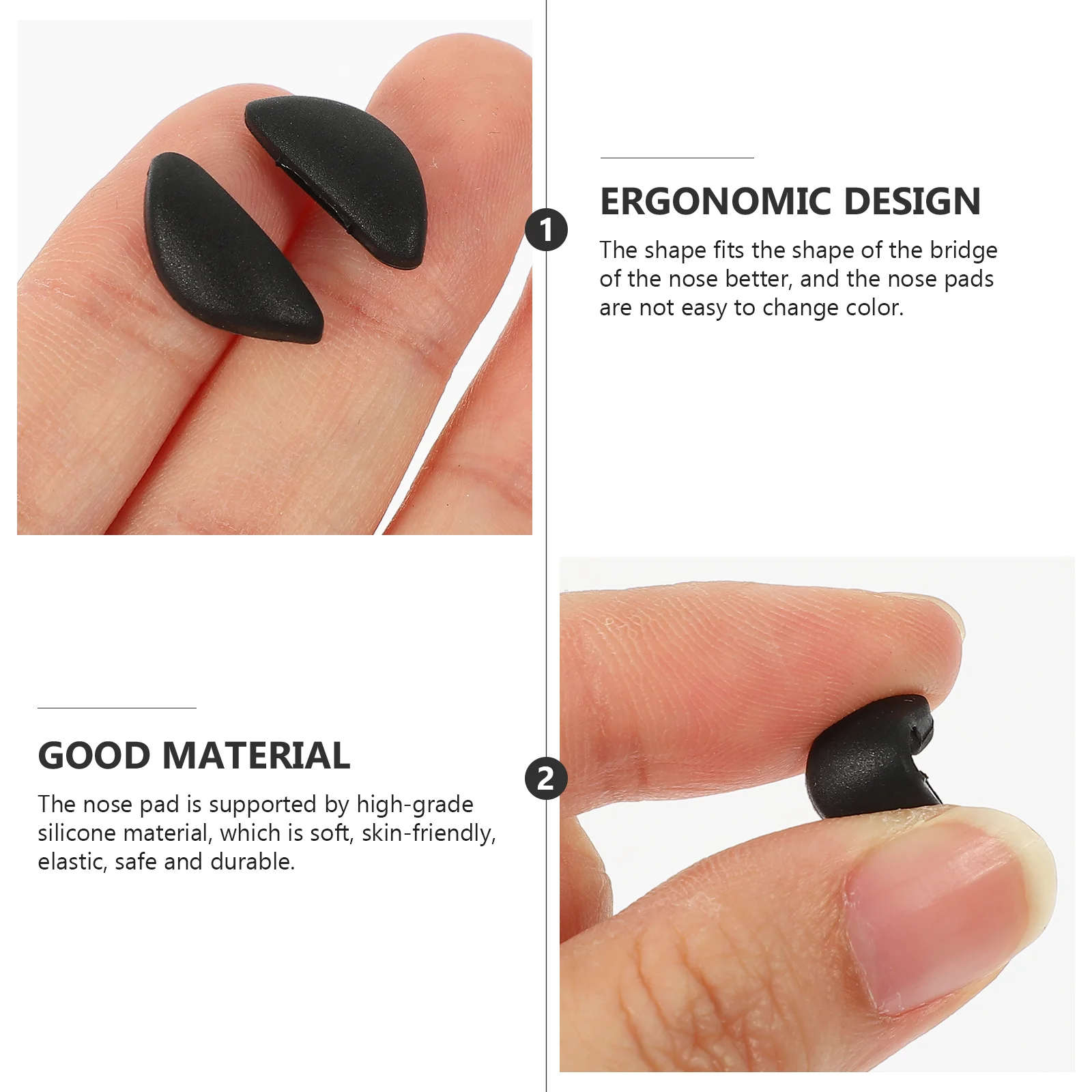 10 пар очков силиконовые носоупоры запасные части для оптическая ушная оправа