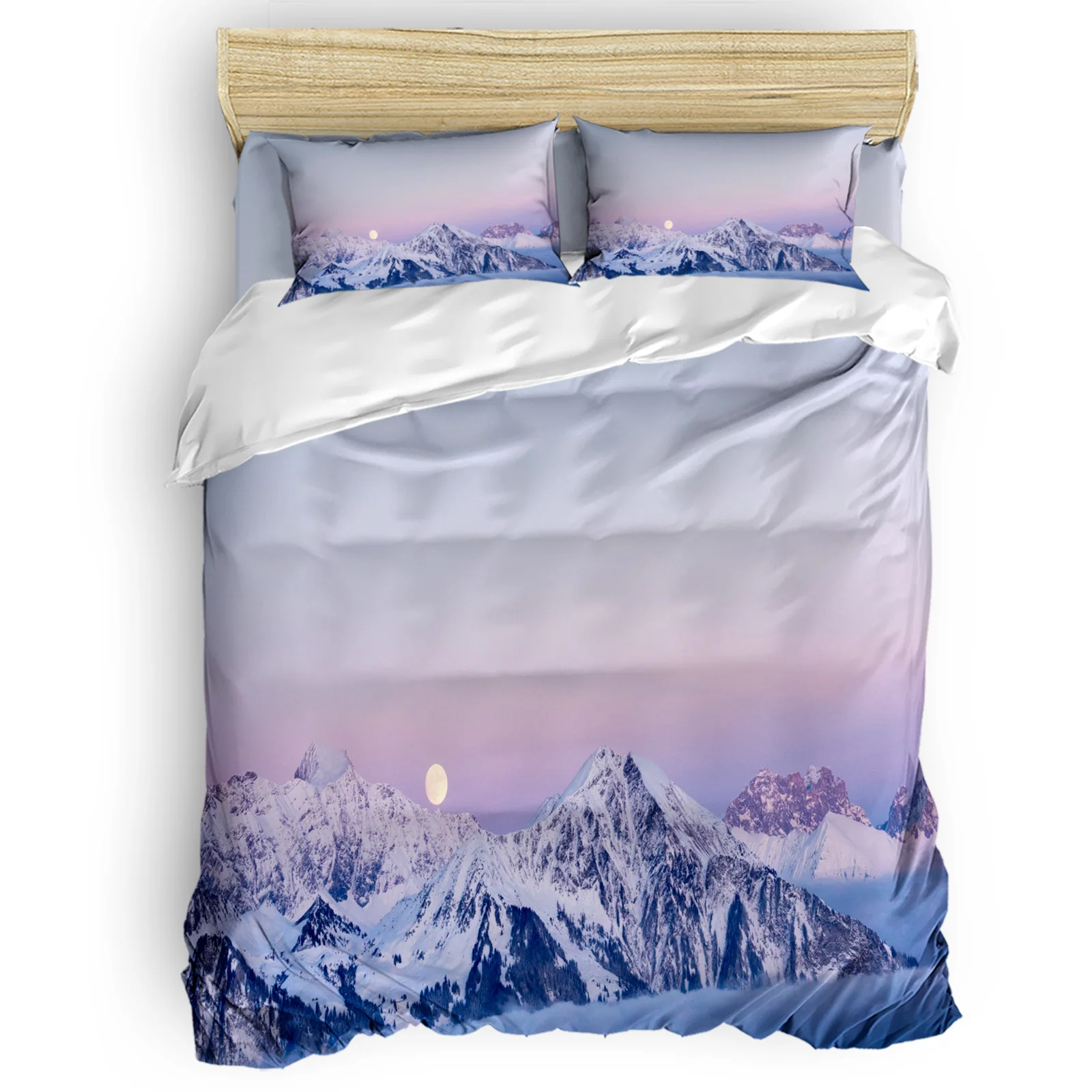 

Удобные бытовые товары Snow Mountain Sun Sunset роскошный пододеяльник для спальни 2/3/4 шт.