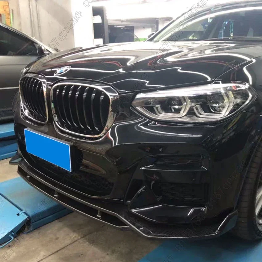 Фото 4 шт. для BMW X3 G01 и X4 G02 M40i M40d M-Pack M-Sport 2017-2021 передний бампер спойлер сплиттер диффузор Canard Lip Splitter №5