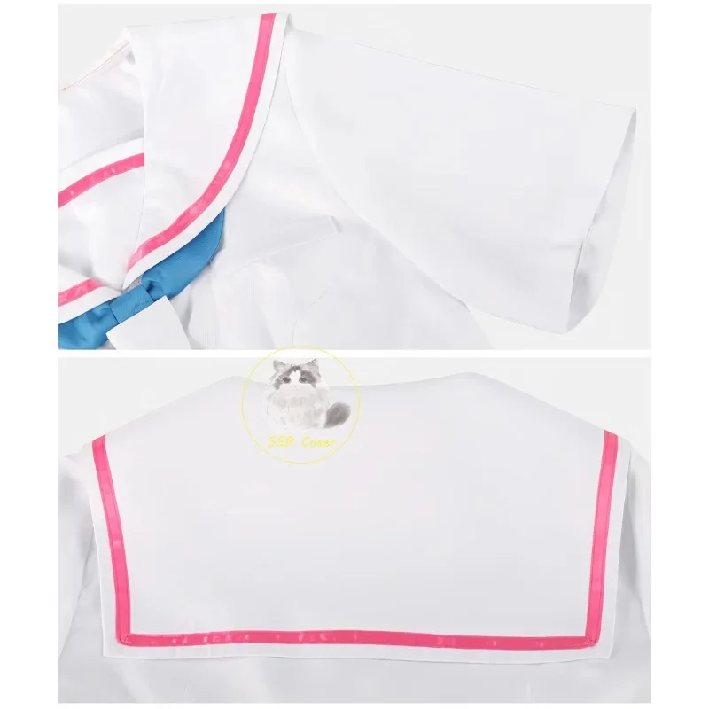 Фото Косплей-костюм принцессы Юри Кагуи из «Космического Юри»! Униформа школьницы Ирохи, парик, костюм Сакайори Аяхи. №4