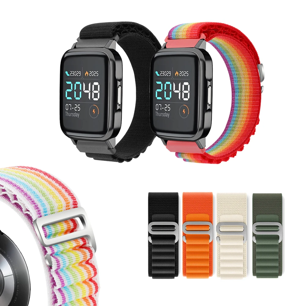 

Ремешок для смарт-часов Alpine Lou hayls02, тканый нейлоновый браслет для наручных часов Haylou LS02