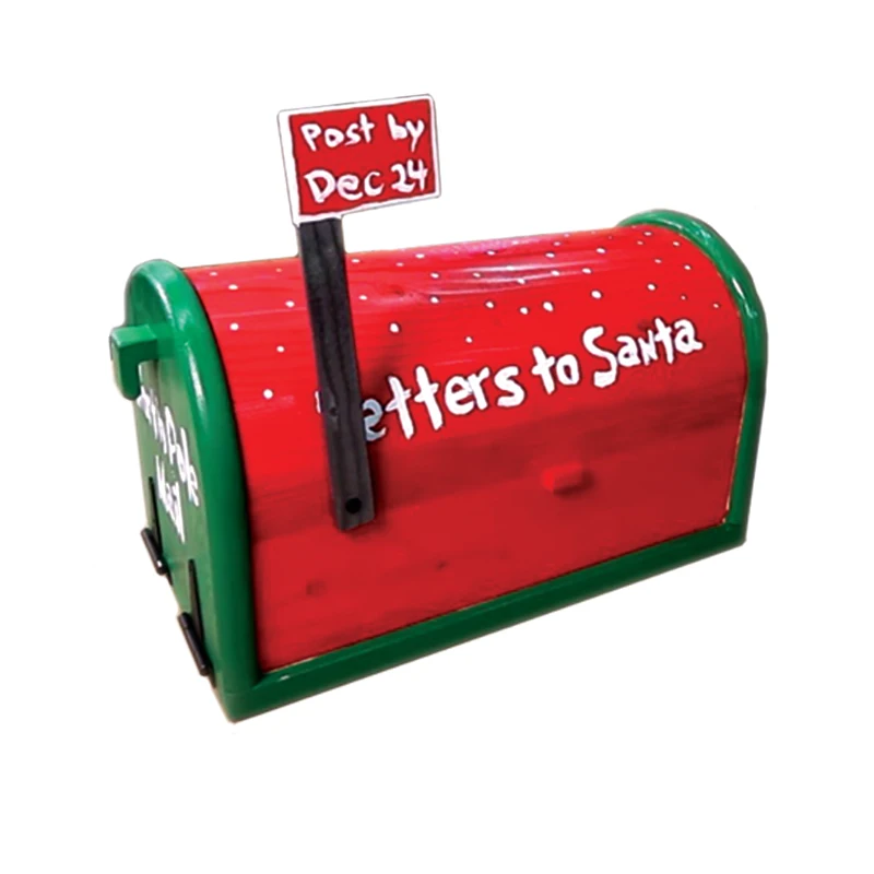 

Custom Special Design Wooden Santa Mailbox Outdoor