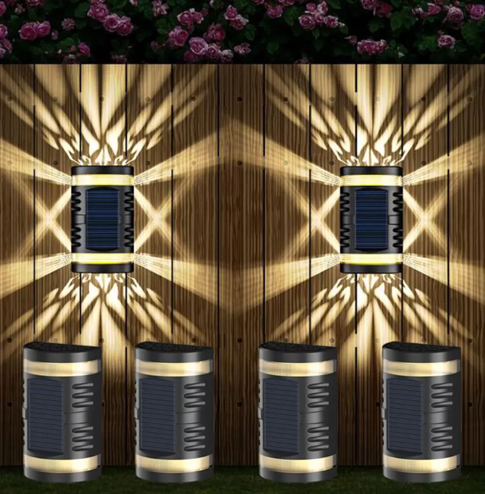 

Solar Wall Lamp Waterproof Garden Decor Light LED Wall Light For Balcony Courtyard Landscape Stairs Outdoor Fence Solar Light