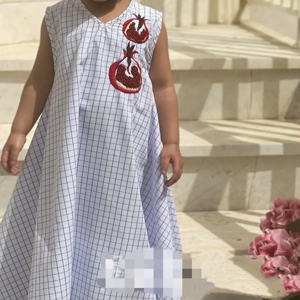 

Muslim Print Summer Toddler Girl Dress Abaya Kids Children Burqa Khimar Robe Gowns Kimono Ramadan Eid Middle East Arab Islamic