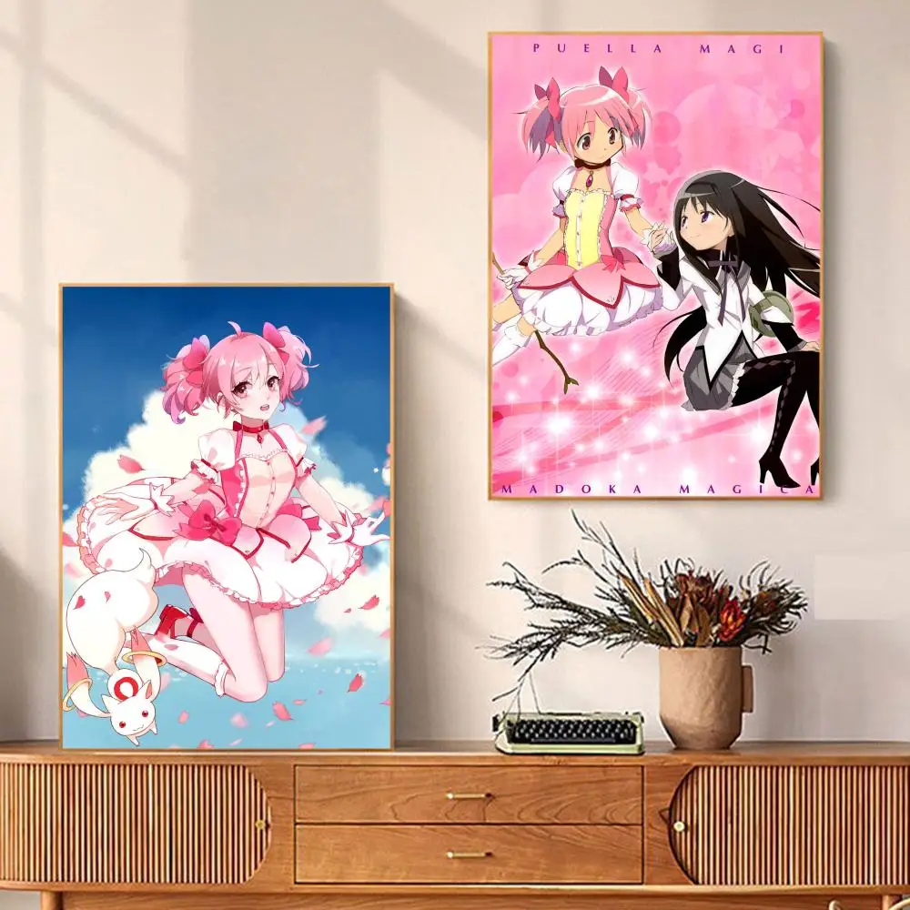 

Anime Puellan Magics girls Poster Anime Posters Sticky HD Quality Wall Art Retro Posters for Home Kawaii Room Decor