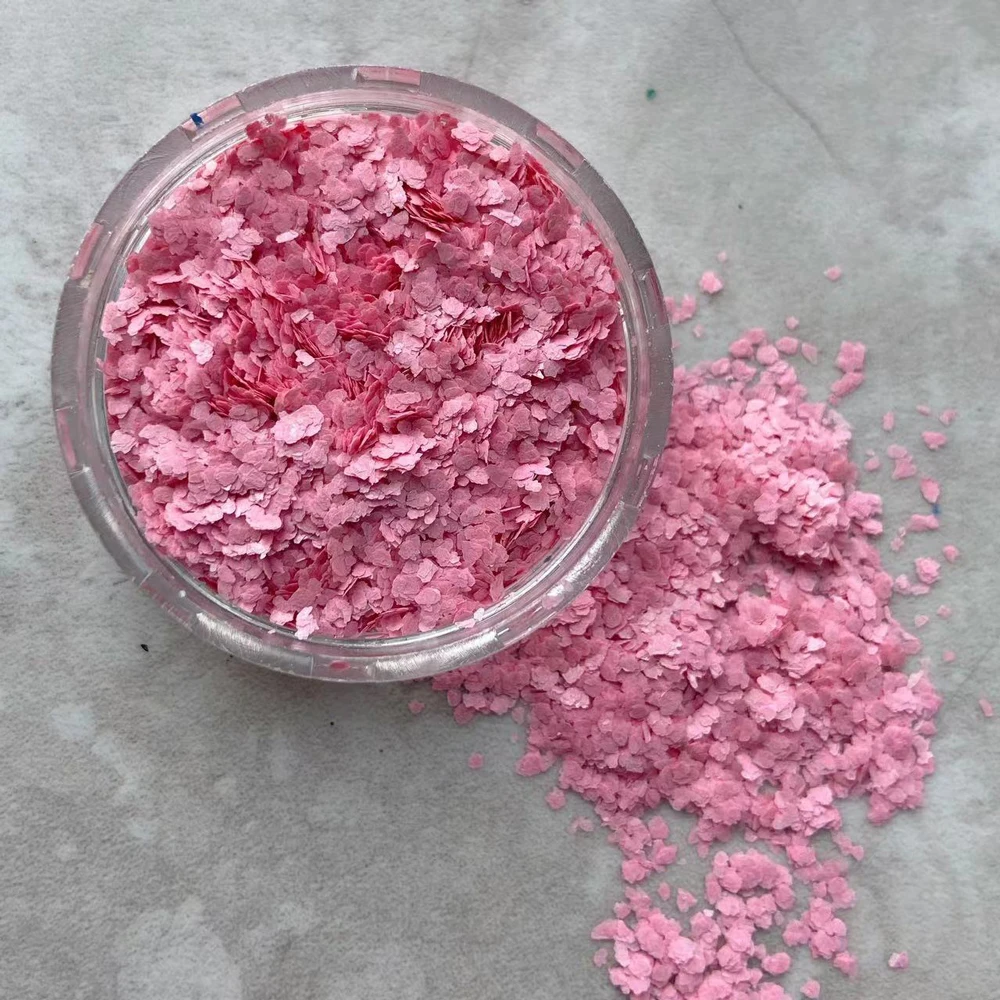 Натуральные дневные хлопья Блестящий цветной перепелок порошок из яичной