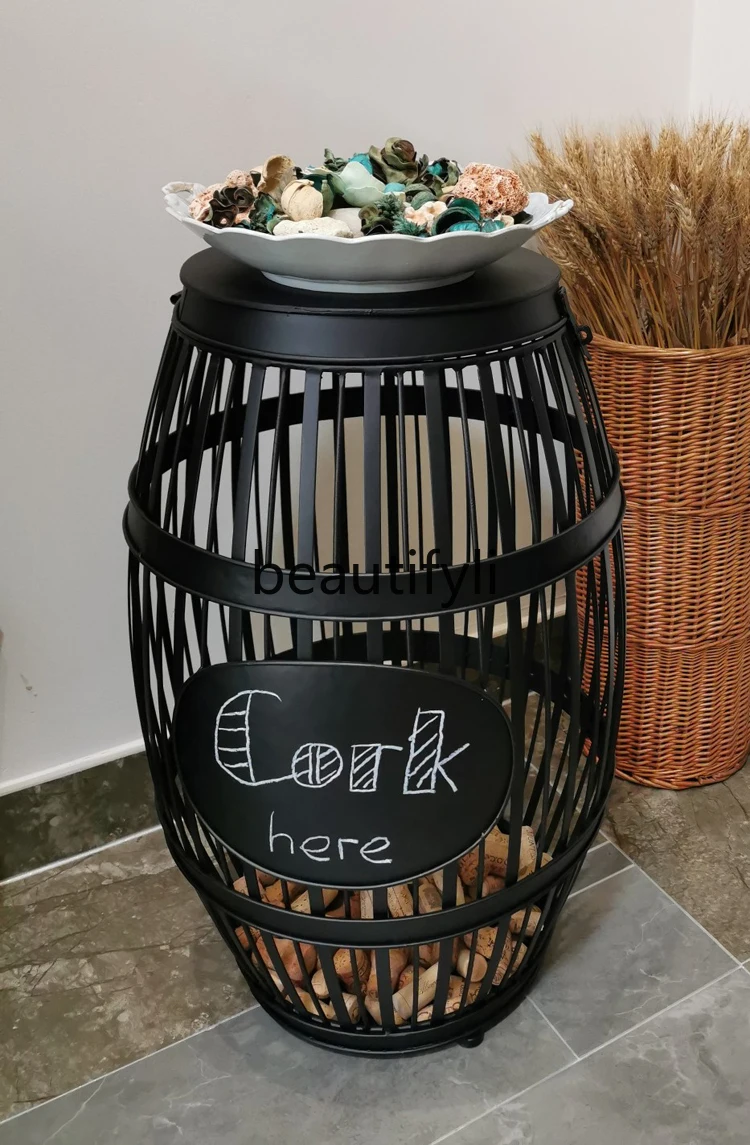 Креативный металлический кованый железный высокий красный бокал для вина