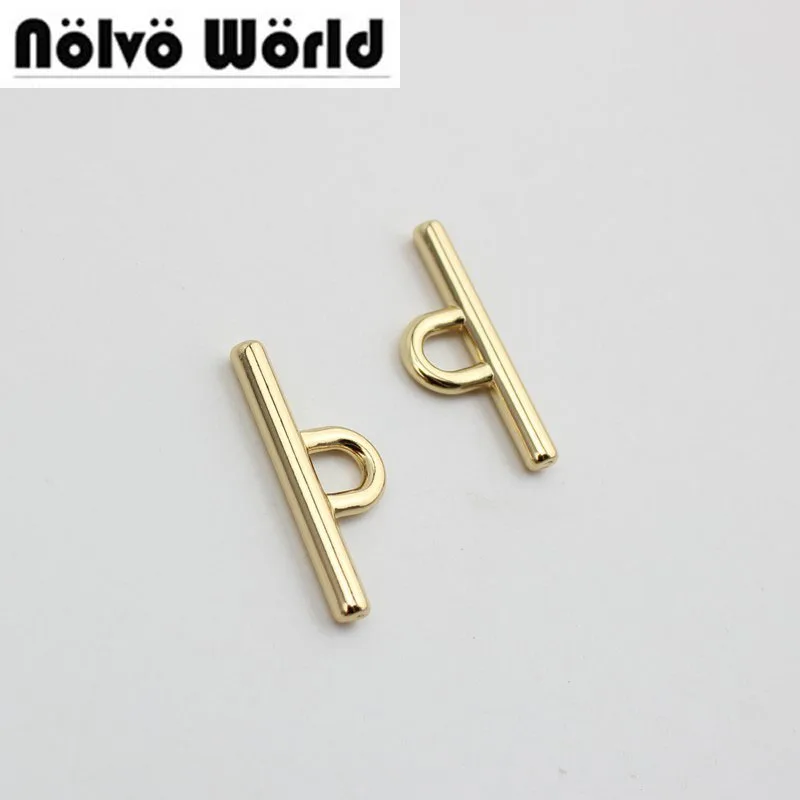 

50pcs 3 colors 32*14mm die casting metal fitting hardware bags accessories screw connector hanger wholesale connect buckel