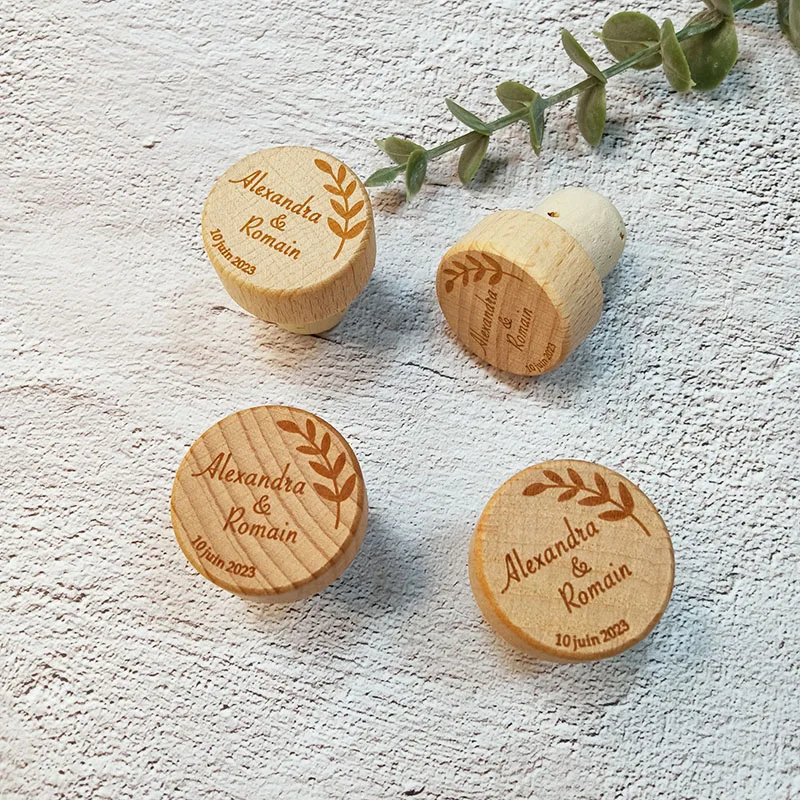 Изготовленные на заказ пробки для винных бутылок персонализированные