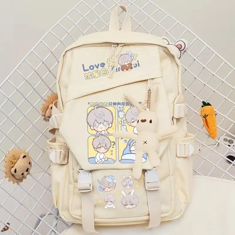 Прекрасная холщовая сумка в стиле аниме Love and Deepspace Xavier Zayne студенческий рюкзак