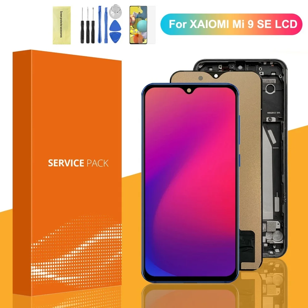 

ЖК-дисплей TFT 5,97 ''для Xiaomi Mi 9 SE, ЖК-дисплей с сенсорным экраном и дигитайзером в сборе для Xiaomi Mi 9 SE, Mi9 se, экран дисплея