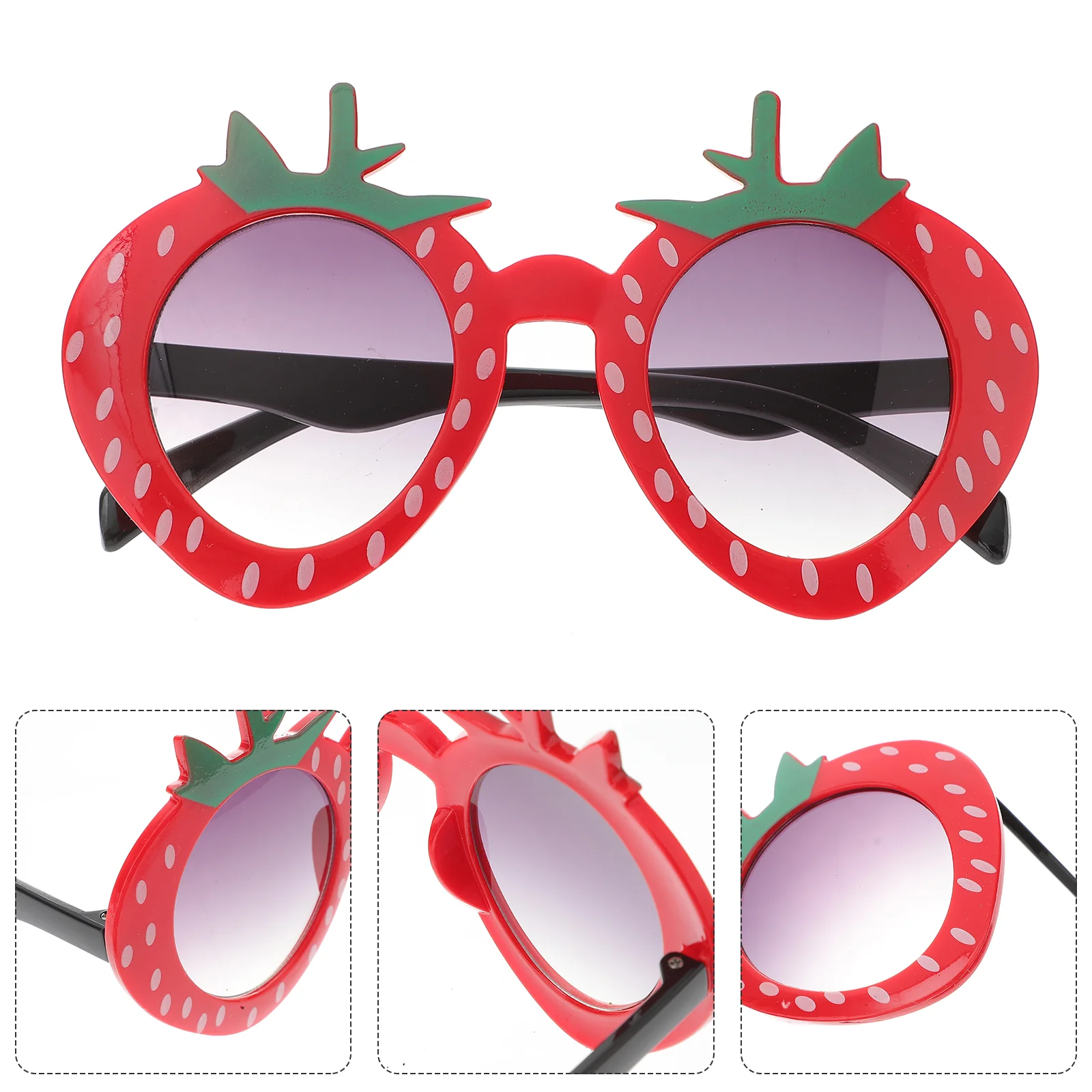 

1pc Strawberry Glasses Fancy Dress Party Glasses Accessory Fashion Funny Toy Creative Sunglasses