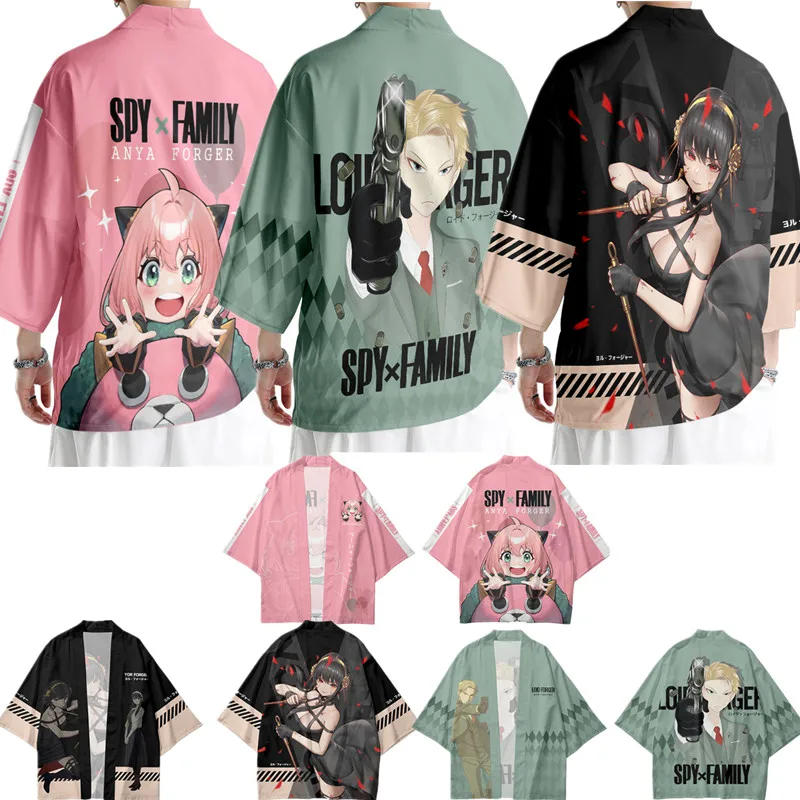 

Кимоно для косплея, аниме шпионская семья х, хаори, костюм для свадьбы, фальшивщика, убийцы, пары сумерек, летнее пальто, рубашка для Хэллоуин...