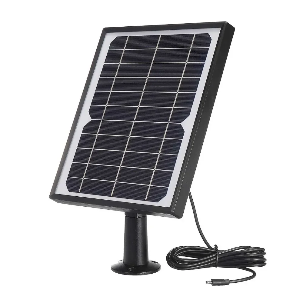 

16W Solar Panel for Ring Stick Up Cam Battery / Spotlight Battery Doorbell HD Camera Wall Mount 10ft 3m Power Cable