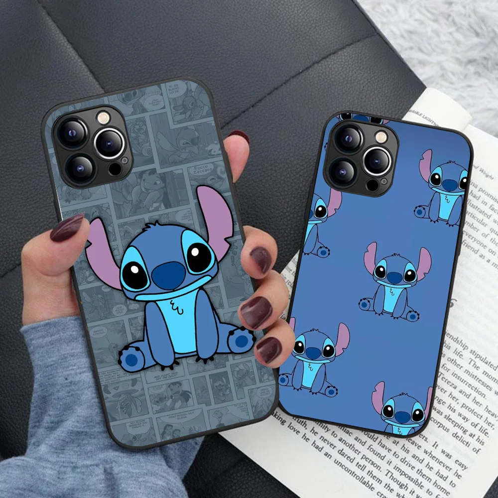 Черный чехол B-47 Stitch для OPPO Reno 11F A76 4F A77 3 A78 A73 2F A74 2Z 4 11 Pro Find X3 Lite 5G