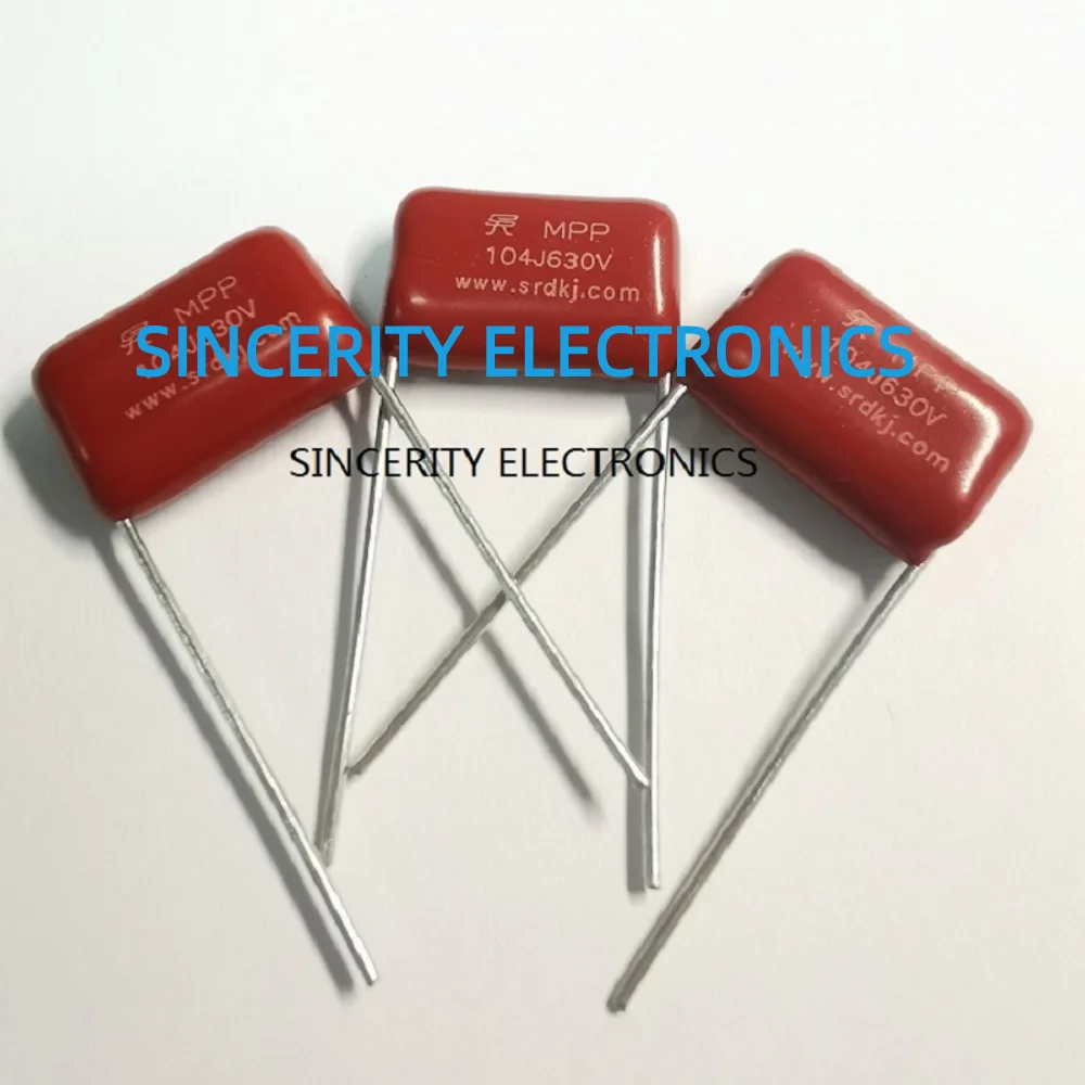 10 шт. CBB21 104J630V 0.1uF630V 100nF630V шаг 15 мм металлизированная полипропиленовая пленка