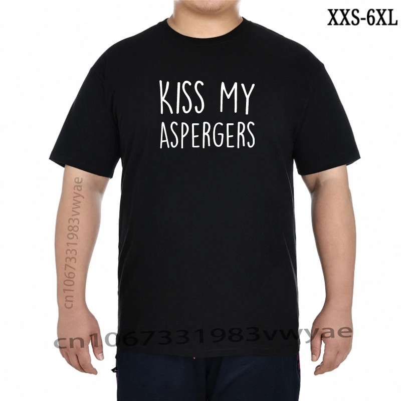 

100% cotton oneck custom printed T shirt My Aspergers T shirt Autism Support short sleeve tshirt XXS-6XL
