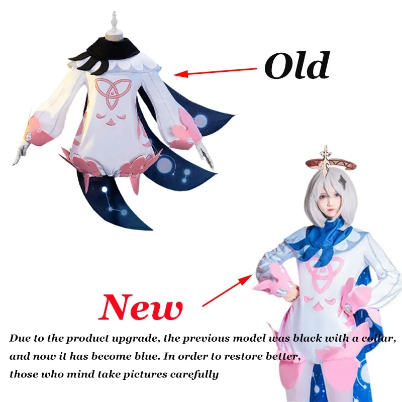Аниме Genshin Impact Paimon костюмы для косплея игра косплей парик взрослых унисекс