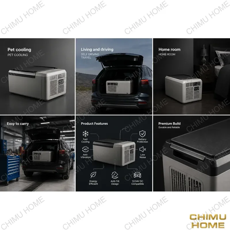 Фото 【CHIMU HOME】 Портативный кондиционер 650 Вт для кемпинга, палаток, небольших помещений, авто, фургонов, лодок, мобильная система охлаждения №3