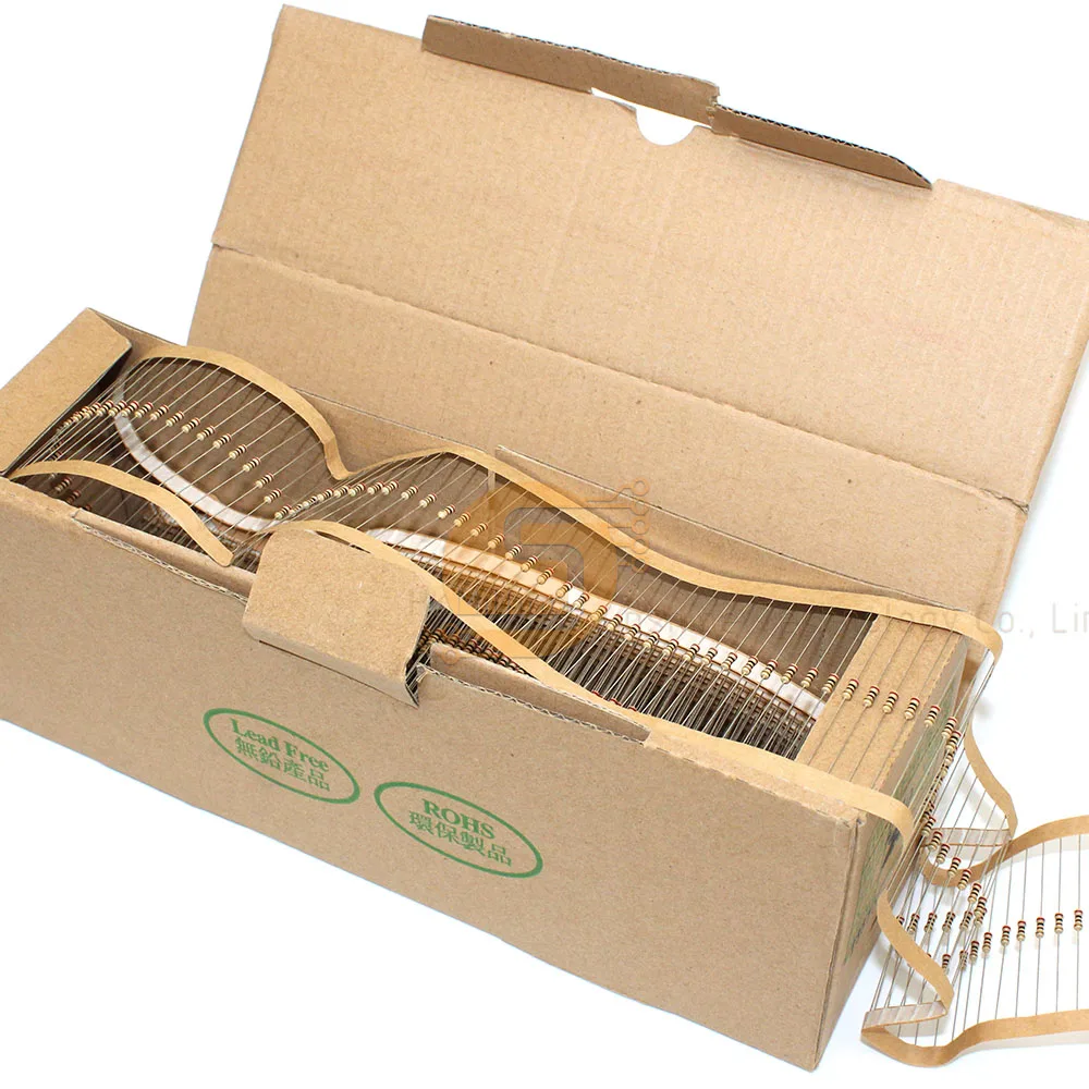 100 шт. 5% 1/4 Вт карбоновые пленочные резисторы 1R-10M 1K 5K 10K 4K7 100K 560K 1M 3M3 Ohm Сопротивление