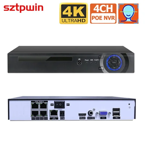 SZTPWIN 4K 8MP PoE видеорегистратор