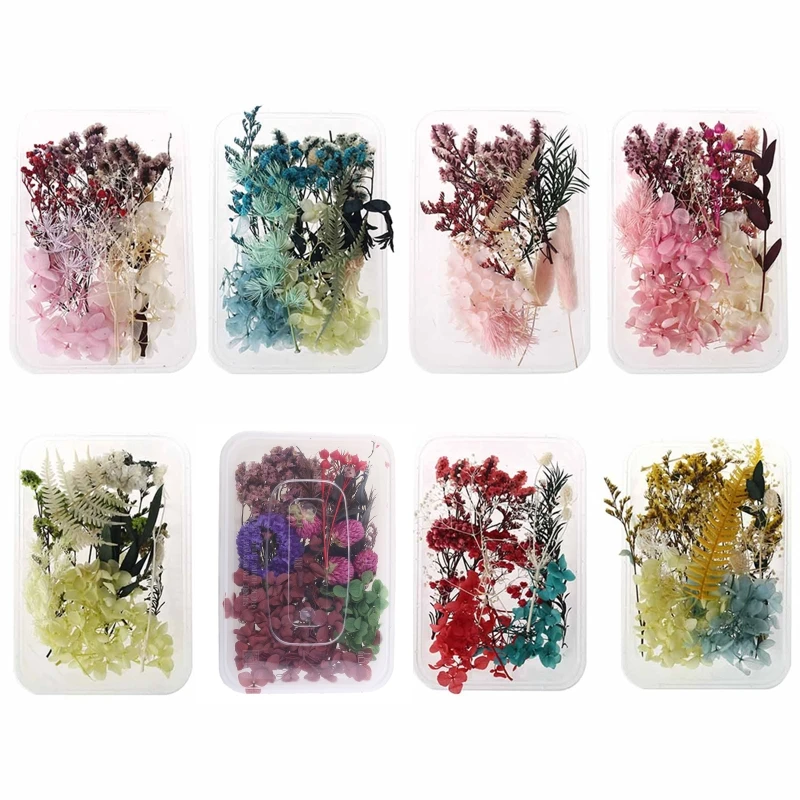 1 Box Real Mix Dried Flowers for Aromatherapy Candle Resin Jewellery Dry Plants Pressed Flower Making Craft DIY Accessor