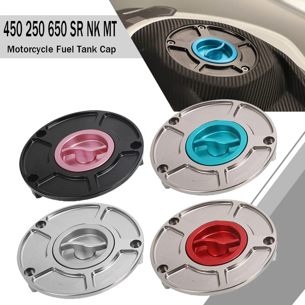 

Motocycle CNC Aluminum Accessories Fuel Tank Cap Cover For CFMOTO 150NK 250NK 250SR 400NK 650NK 450SR 650GT 650TR 650MT ALL Year