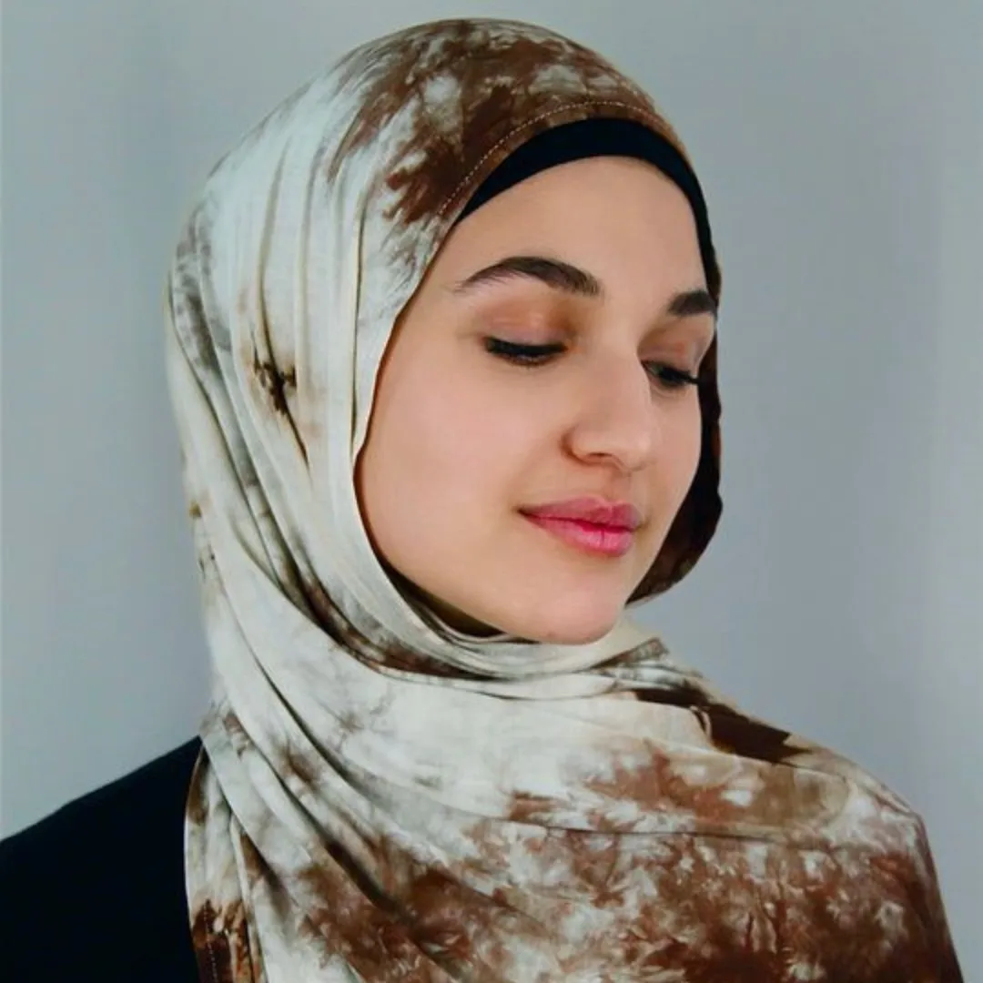 Tie Dye Bubble Chiffon Muslim Woman Turban Printed Malaysian Hijab Soft Musulman Scarves Long Foulard Muslim Women Scarf Ramadan