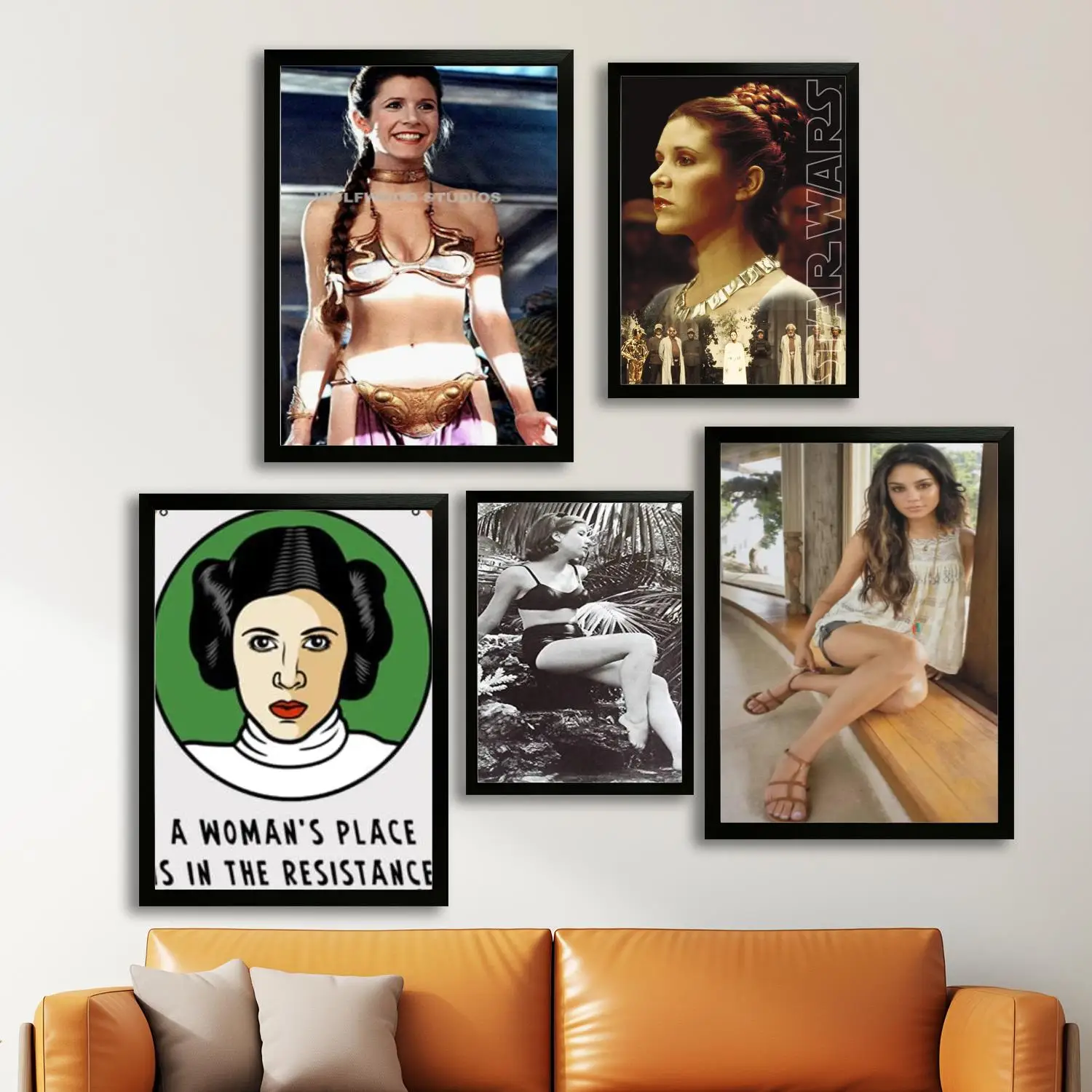 Карри Фишер Холст Художественный постер и настенное искусство печать с