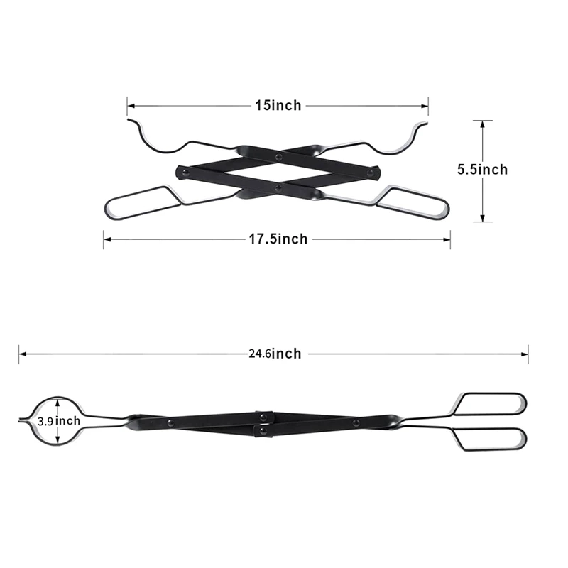 Антикоррозийная отделка щипцы для дрова камина дополнительной прочности 26