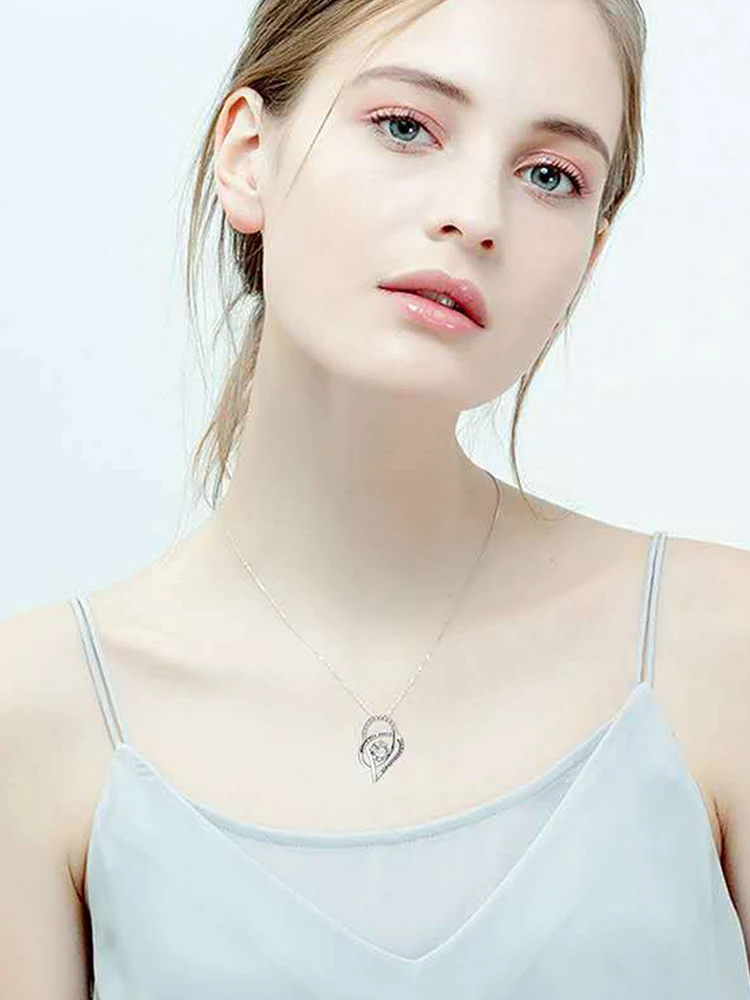 

Mothers Necklace Love Heart Pendant Necklaces Women's Necklace With Jewelry Mom Jewelry Accessories Mother's Day Birthday Gift