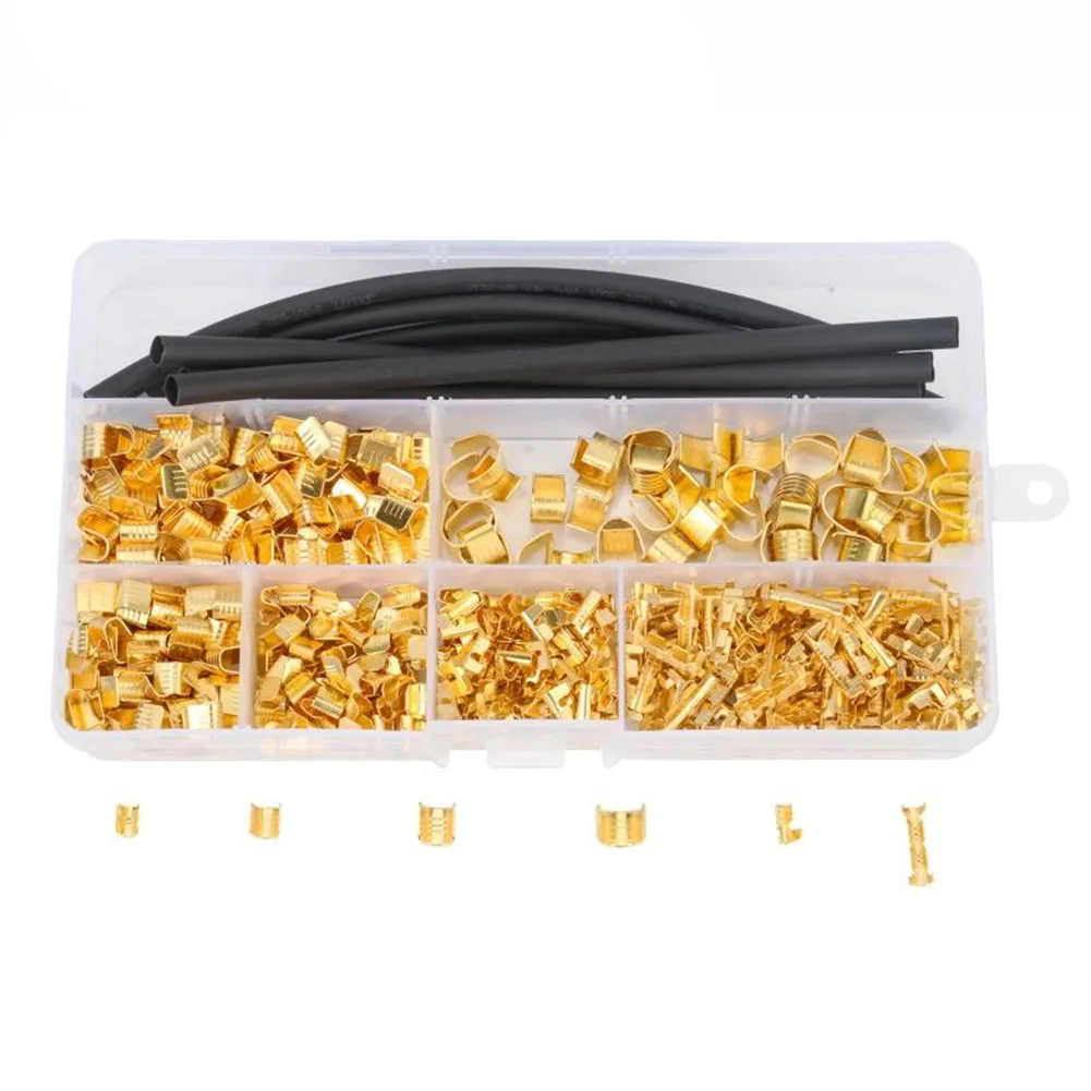

550pcs U-shaped Terminal Tab Cold Inserts Connectors Small Teeth Fascia Terminal 54A/B/C Splice Crimp Car Motorcycle Cable Wire