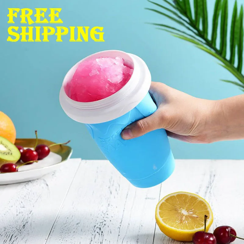 

Замороженный Сжимаемый сланцевый стаканчик, волшебный мгновенный сланцевый мороженое, крем для смузи, киска, град, стеклянная бутылка, ручн...