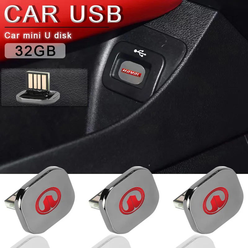 

32GB Car USB Mini Car U Disk Metal USB for Skoda Octavia 2 3 Fabia Superb Kodiaq Karoq Rapid Kamiq Derivati Vrs Mk3 Accessories