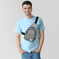 be smart casual chest bag cross body shoulder bag multi pocket and waterproof digital mobile phone wallet for women men
