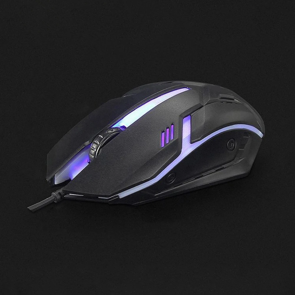 USB-мышь компьютерная оптическая эргономичная со светодиодной подсветкой 120 см