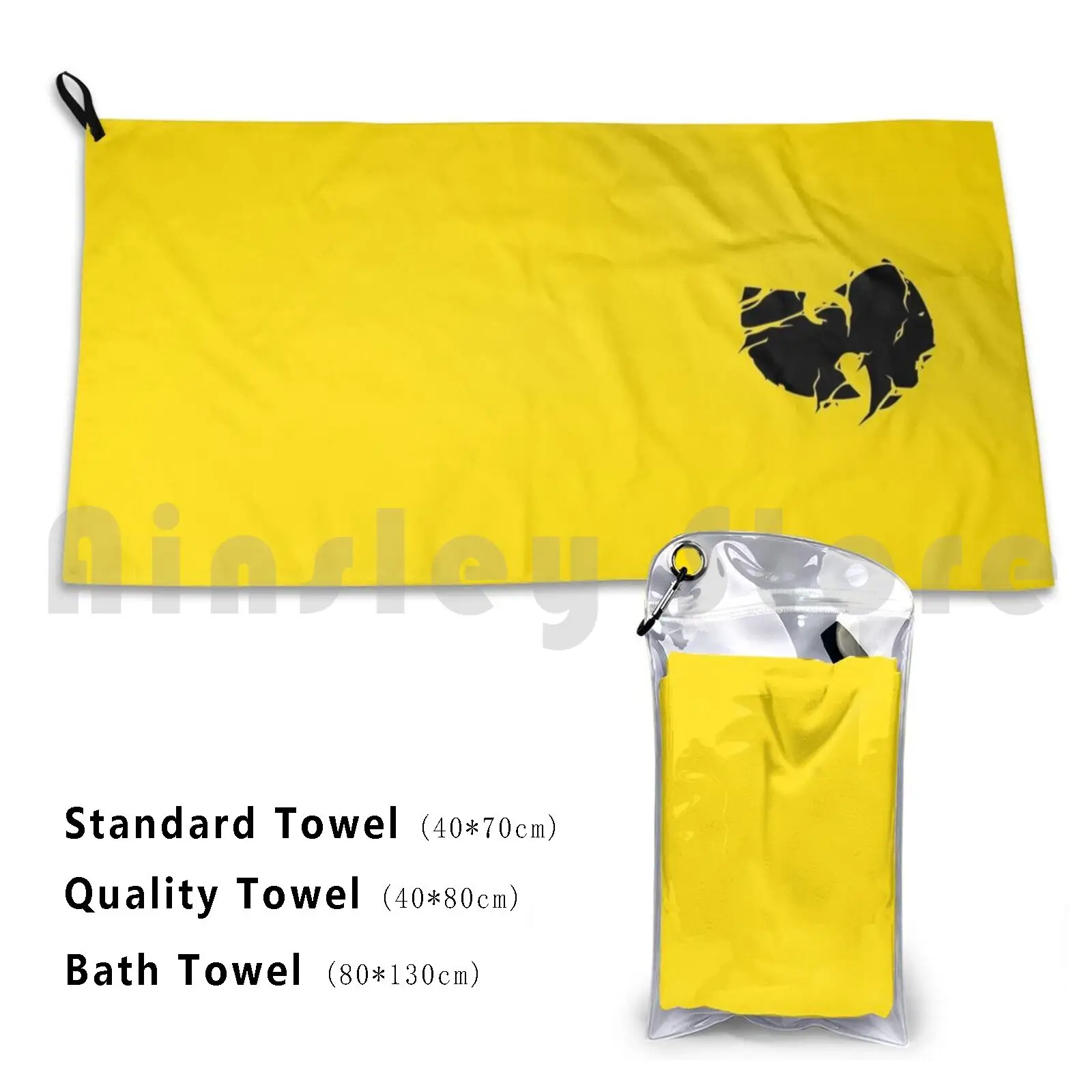 Банное полотенце в стиле хип-хоп Clan, Пляжная Подушка, логотип Rap Tang в стиле хип-хоп, Wu