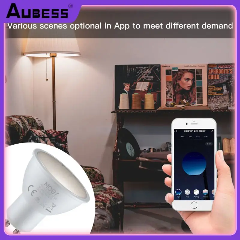 

Smart Life Saving Energy Spotlights Timer Rgbcw Dimmable Light Wifi 5w Smart Gu10 Bulbs Work With Alexa Google Home Alice Tuya