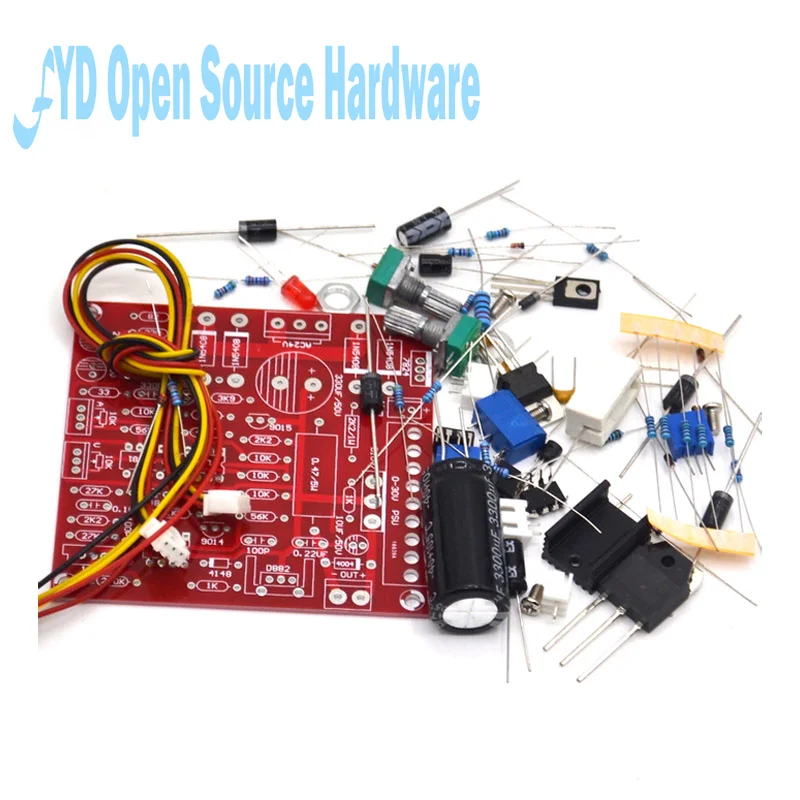 0-30V 2MA-3A adjustable DC power supply diy kit laboratory power short-circuit current limit protection Set